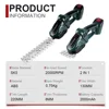 New 2 IN 1 Handheld Electric Hedge Trimmer Garden Tool 24V Cordless Rechargeable Household Shrub Weeding Pruning Lawn Mower 4