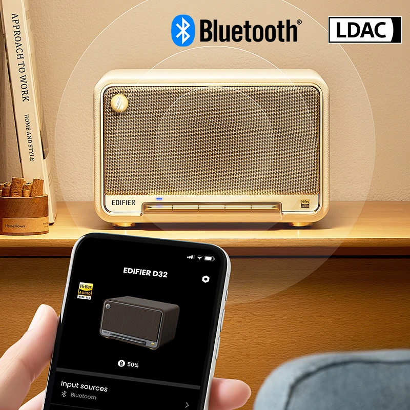 edifier d32 卓上ワイヤレススピーカー EDIFIER公式｜Edifier D32 ワイヤレススピーカーVGP2024金賞