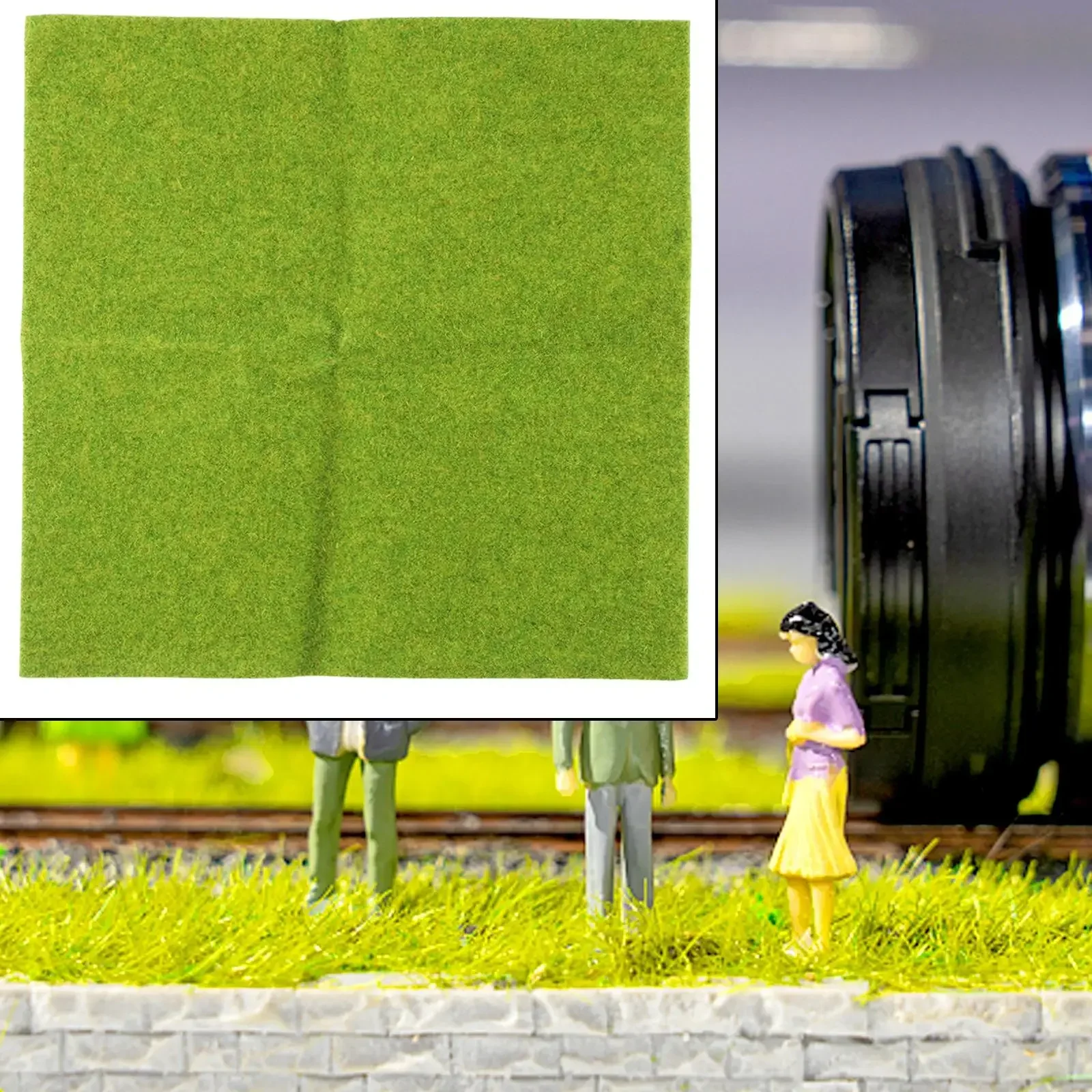 25cm Miniature Grass Terrain Mat 5