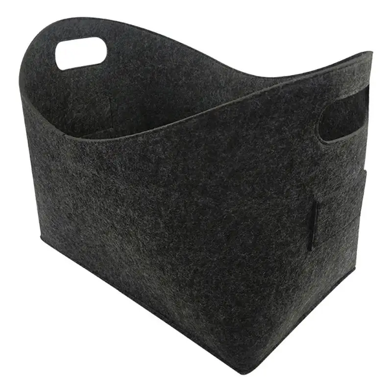 

Водонепроницаемая сумка для хранения дрова с усиленной ручкой, держатели для камина, сверхпрочная портативная уличная корзина для хранения