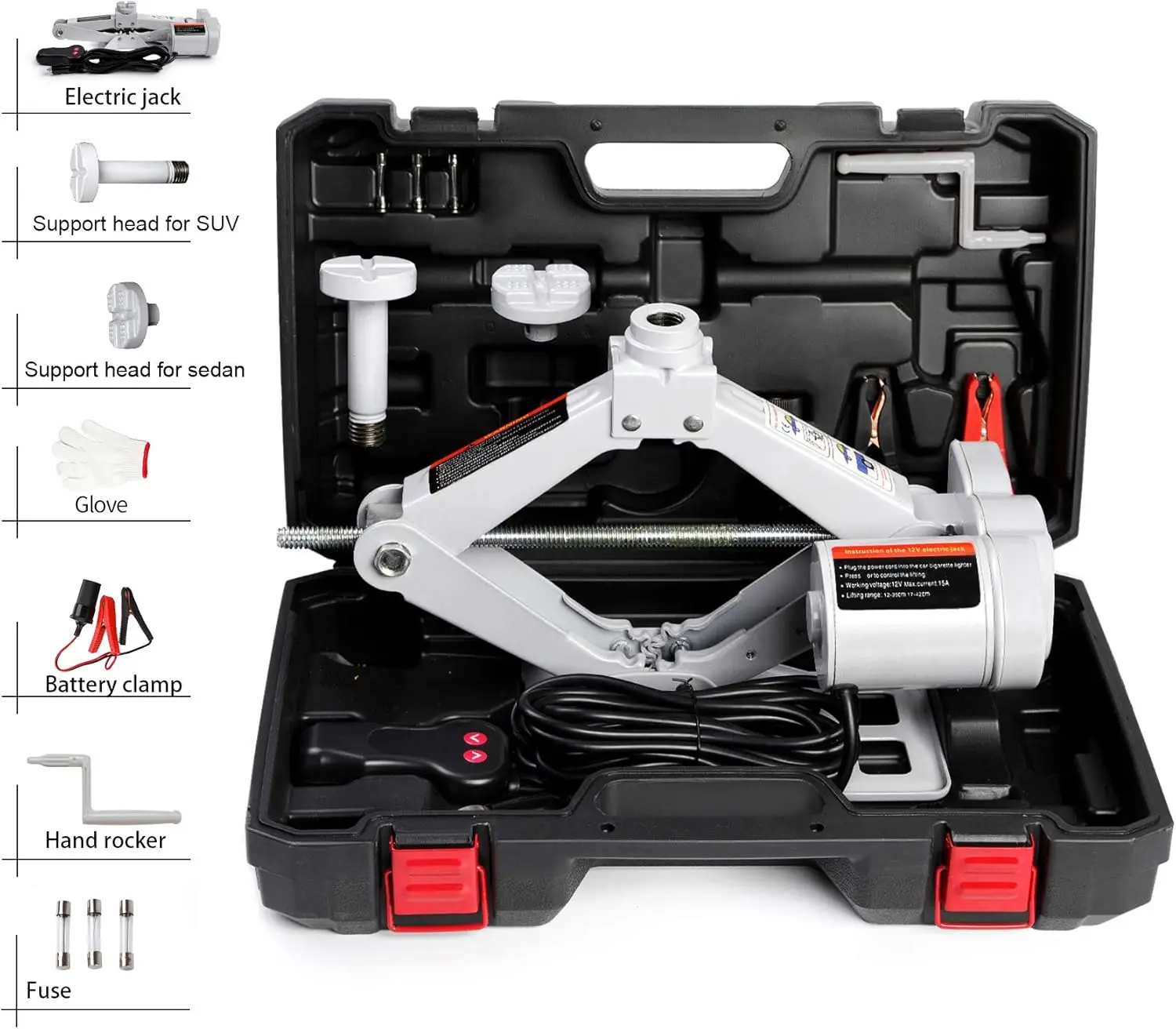 Electric Car Jack Car Floor Jack 3 Ton All-in-one Automatic 12v Scissor Lift Repair Tool for Sedans and SUV