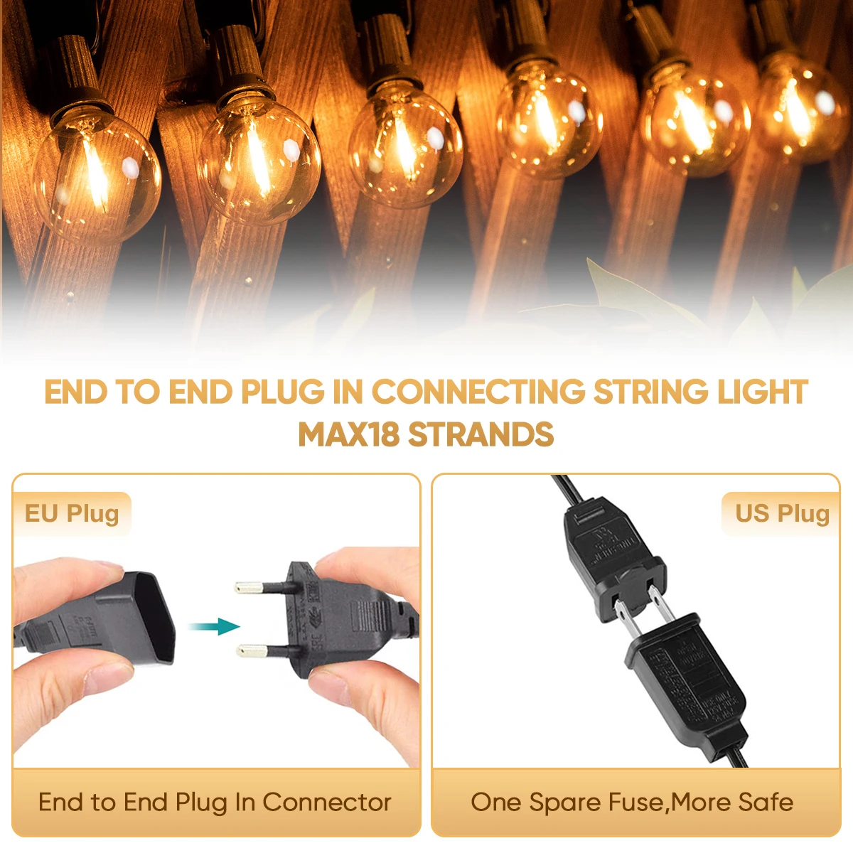 Best Light Bulb for Street Lights: Real-World Performance of G40 LED  Garland Bulbs in Outdoor Settings, image size:1200x1200