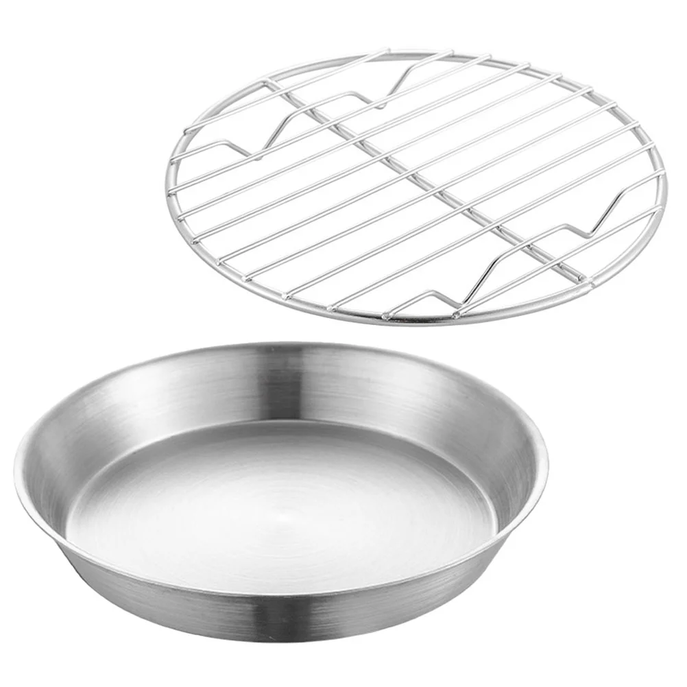 

Stainless Steel Roasting Pan Rack Baking Dishes Oven Bakeware Grill Food Display Metal Accessories