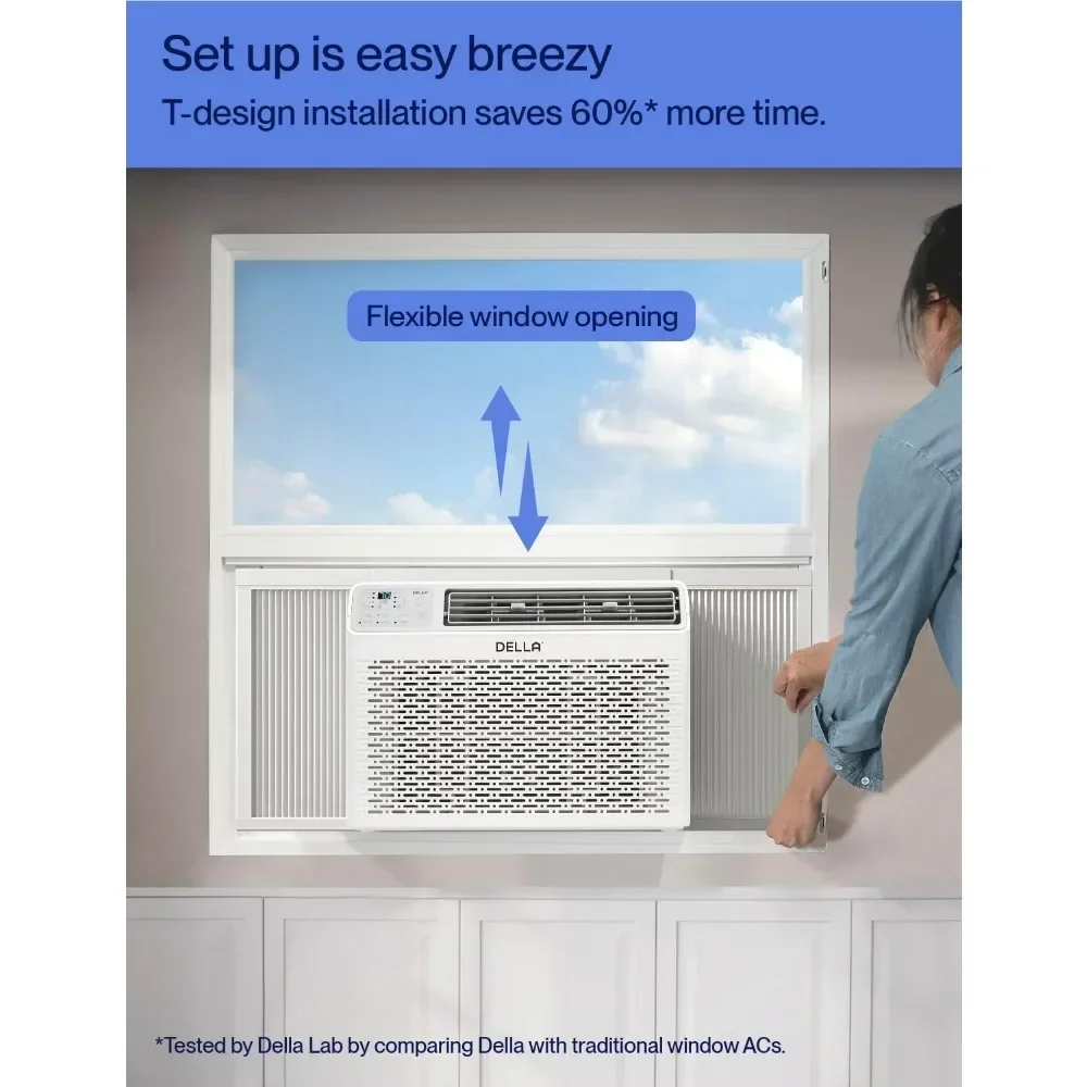 8000 BTU Window Air Conditioner, Energy Saving，with App, Cools Up To 350 Sq. Ft, with WIFI Remote, Dehumidifier, Reusable Filter 3
