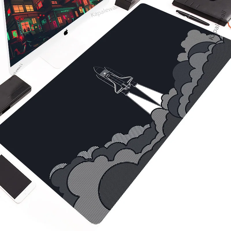 thumbnail image 1 of Alfombrilla de ratón grande de Arte Blanco y negro, alfombrilla de ratón XXL para oficina, alfombrillas para jugador grandes, alfombrillas de goma para teclado de 1000x550, alfombrilla de escritorio,, 1 of 5
