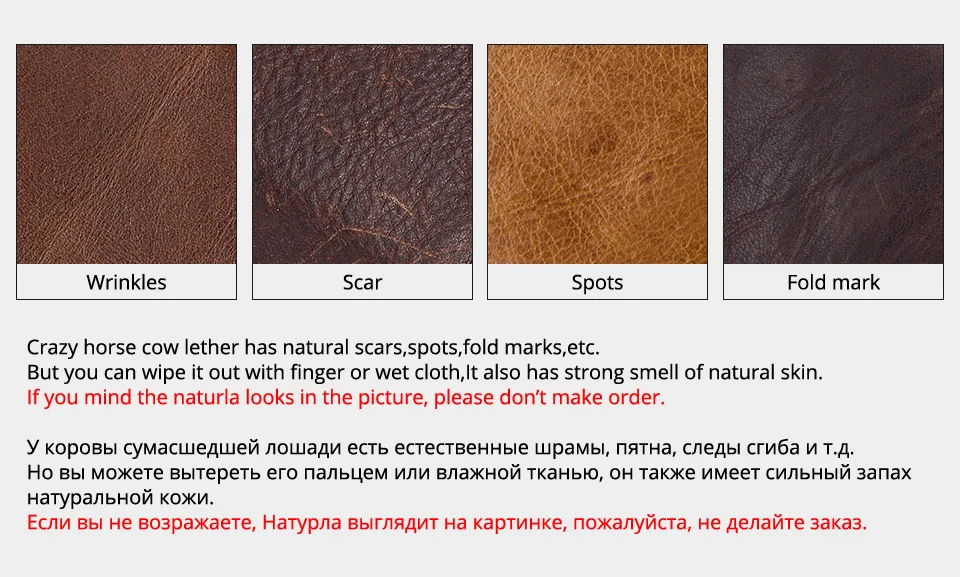 Real Leather RFID Trifold Wallet for Men - Slim Airtag Card Holder with ID Window