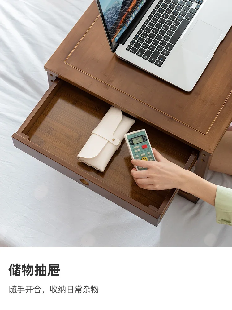 Eco-friendly Varnish Bamboo With Drawer Bay Window Low Tables Japanese Sitting Small Coffee Table Home Old-fashioned Kang Table