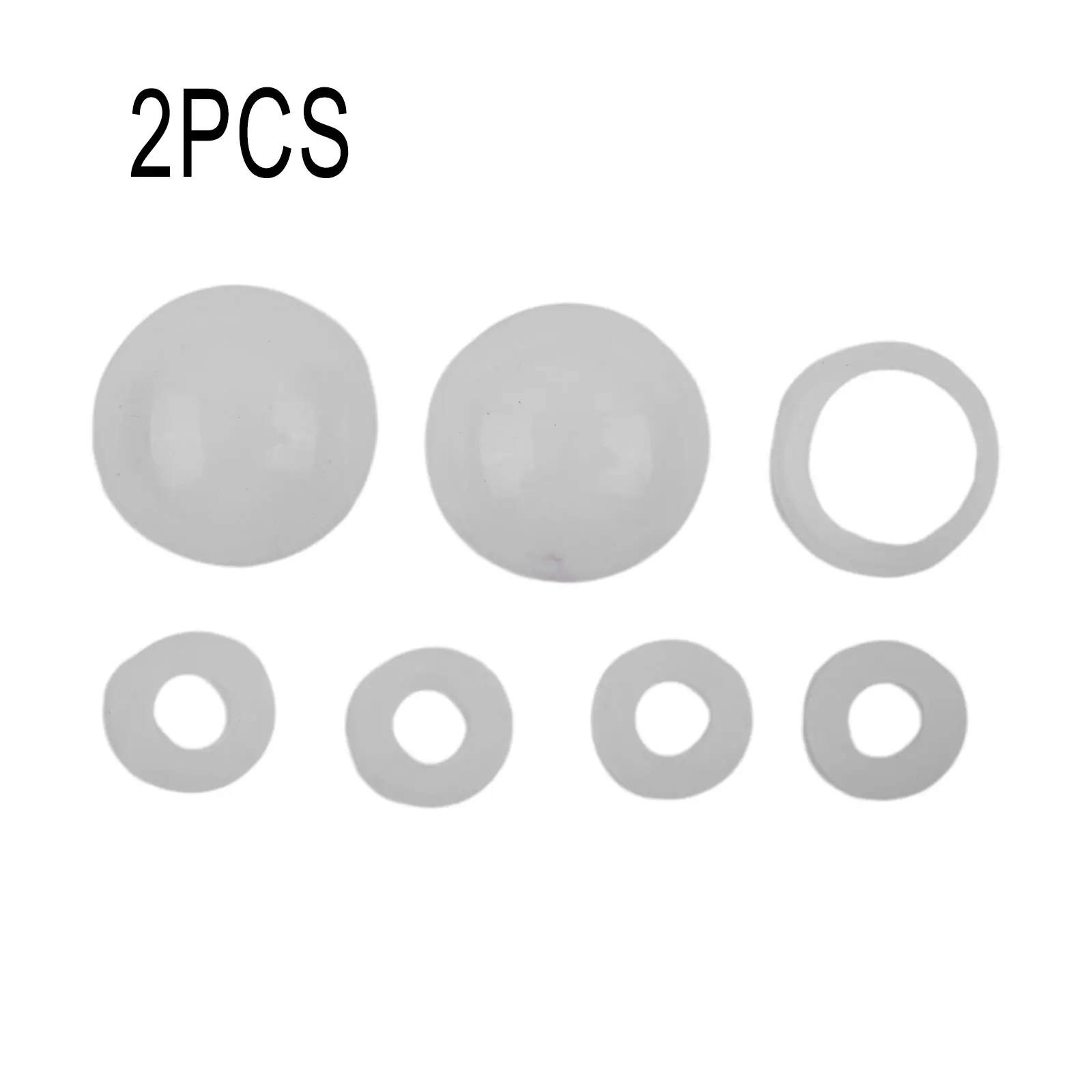 

Air Blower Accessories Dome/mushroom Seals Check Valve Seals Gaskets 7pcs Kit Semi-Transparent Silicone Rubber