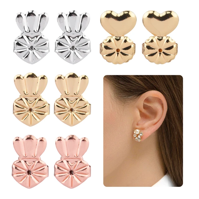 4pairs DIY Replacements Jewelry Copper Stopper Shiny Gift Accessories For  Studs Fashion Droopy Ears Women Girls Earring Backs - AliExpress