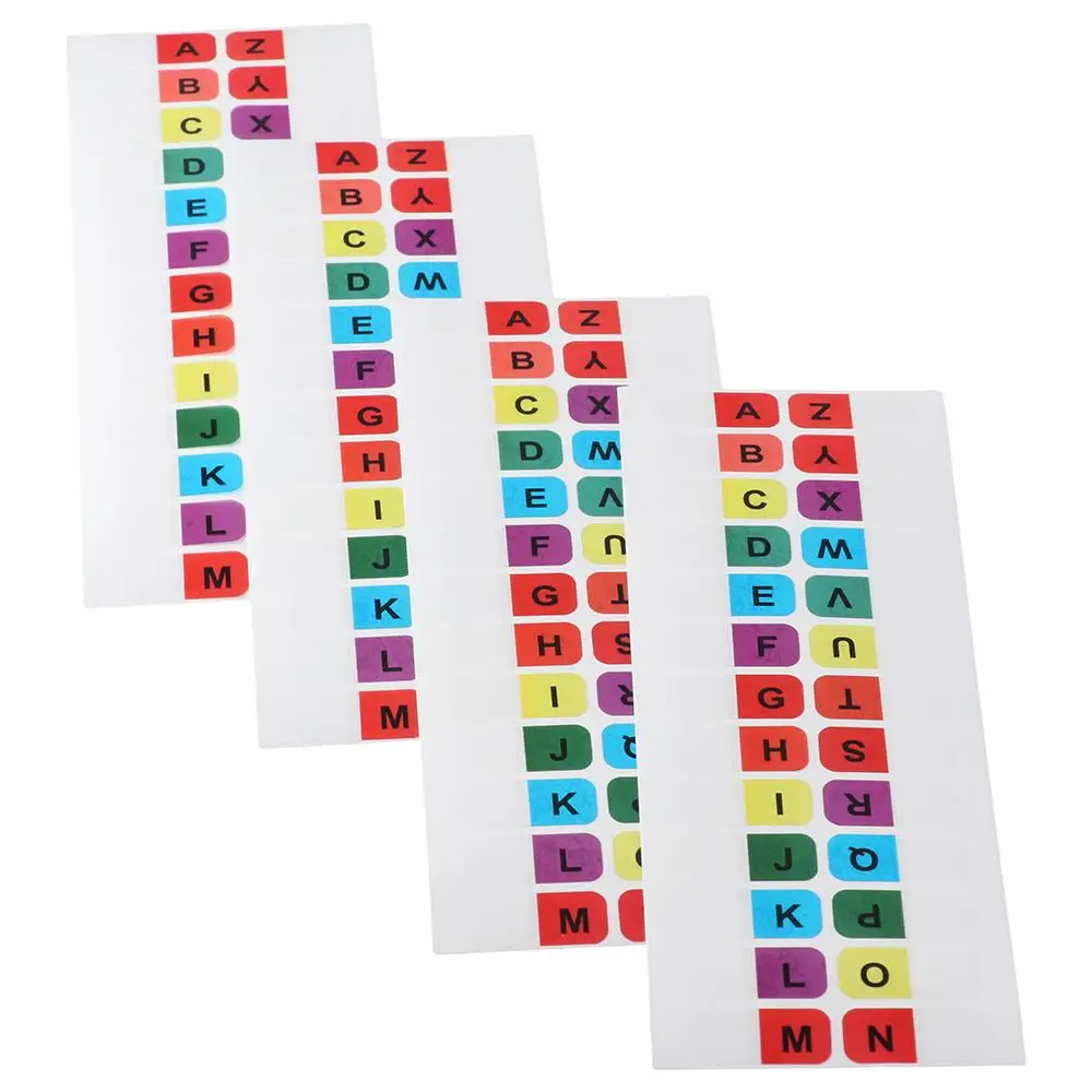 

208PCS A-Z Sticky Tabs, Multicolor Alphabet Index Tabs, Self-Adhesive Book Tabs for Dictionary,Notebooks,Files