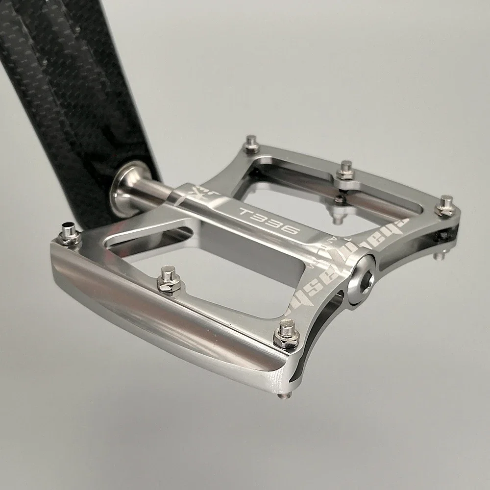 Ultralight Titanium 3 Bearings Bicycle Pedals Mountain Bike Pedal Anti-slip Footboard Titanium Alloy MTB Road Bike Pedals Parts