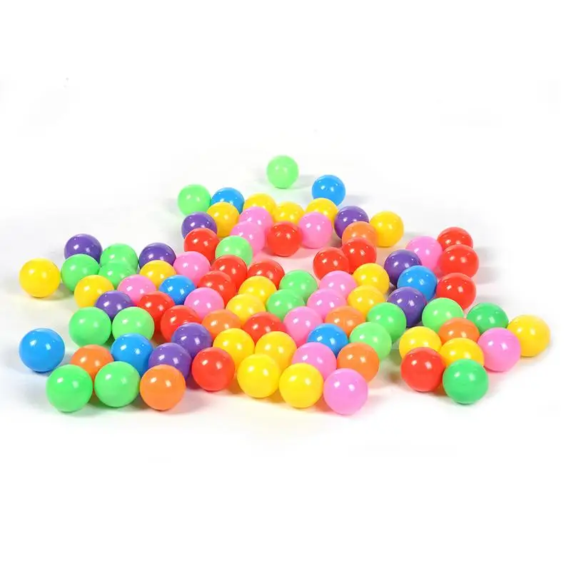 

100/50pcs 5.5cm Colorful Balls Water Pool Balls Soft Plastic Ocean Ball For Play Soft Stress Air Juggling Balls Sensory Baby Toy