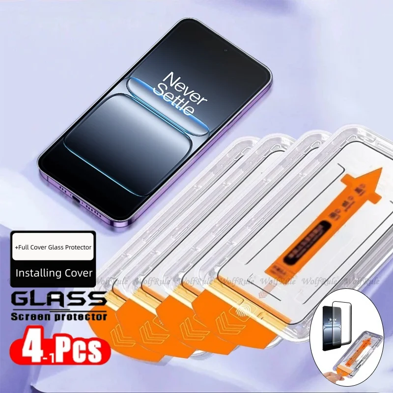 Premium Tempered Glass Screen Protector for OnePlus Nord 5 - 9H Hardness, HD Clarity, Easy Installation, Dust-Free - Available in 1-4pcs Pack