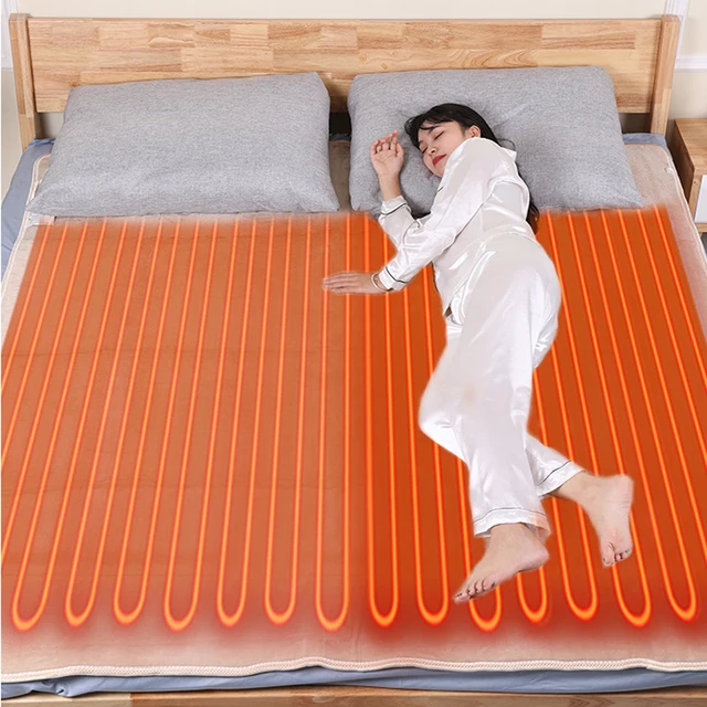 Elektromos Takaró 220/110 V Vastagabb Fűtéses Matrac Termosztát Elektrosztát Fűtő Téli Karosszéria Melegebb Pad Otthon - Image 2