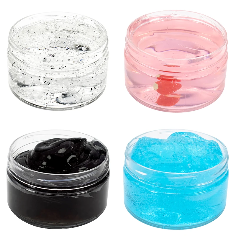 120ml Crystal Crunchy Slime Glimmer Super Soft Putty And Non-Sticky Jelly Clear Slime Plasticine Stress Relief Clay Party Favor 2