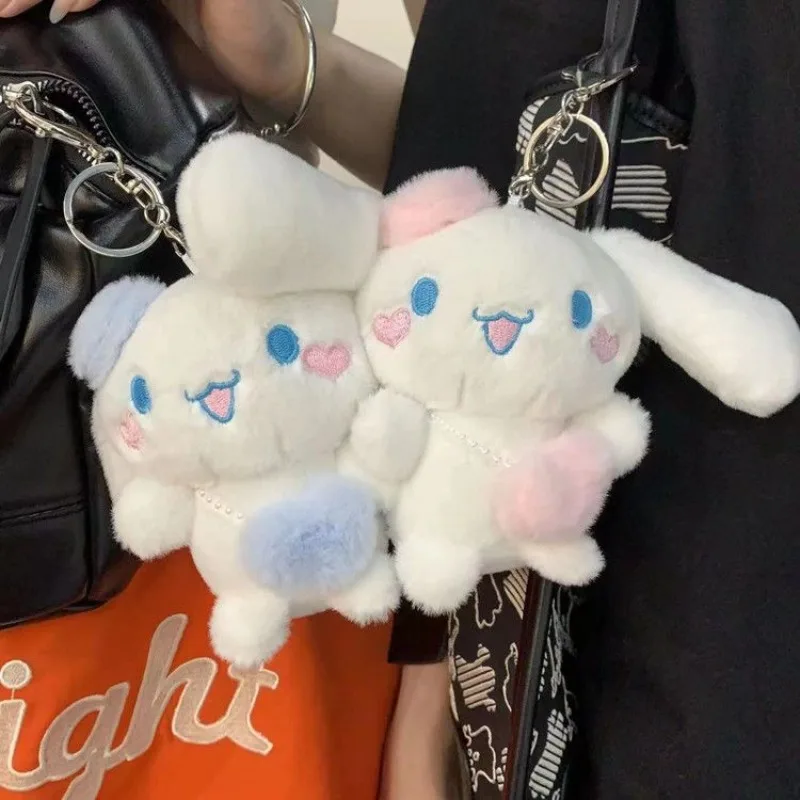 

Sanrio Cinnamoroll плюшевый брелок-Подвеска Игрушка мультяшная кавайная Мягкая кукла пара студентов школьная сумка рюкзак украшение подарок