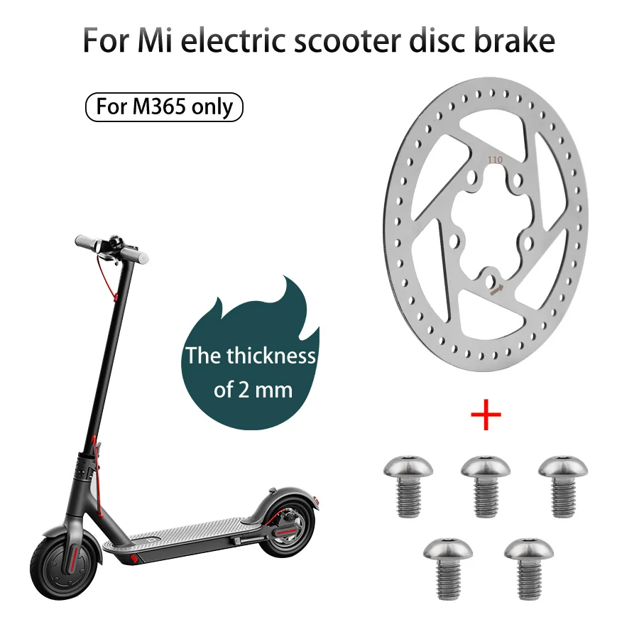 110/120mm Electric Scooter Brake Disc Rotor Pad Replace For Xiaomi Mijia M365 H5 