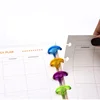 500pcs Transparent Plastic Binding Rings for Discbound Discs Notebook Planner Loose-leaf Mushroom Hole Binding Accessories 5