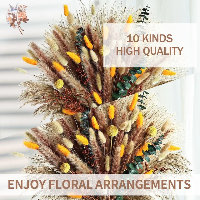 Natural Pampas Bouquet Reed Dried Flowers Wedding Boho