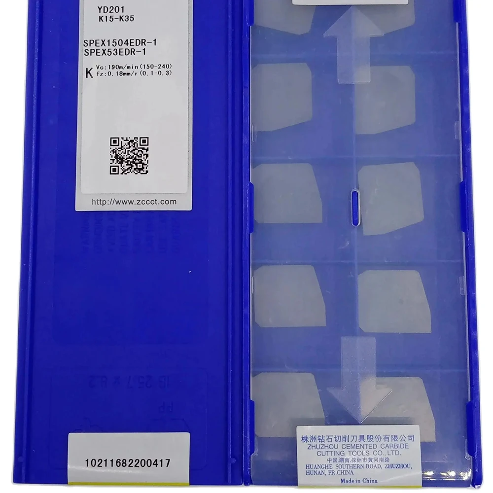 100% ZCC YD201 SEET120308-LH Фрезерный резак, торцевые фрезерные инструменты для обработки чугуна SPEX 53EDR-1