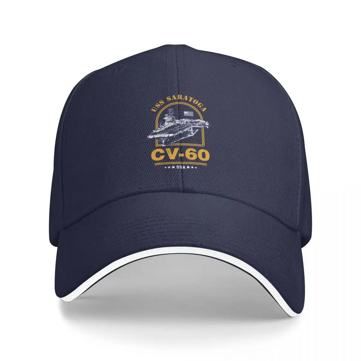

CV-60 USS Saratoga Cap Baseball Cap trucker hat Male cap Women's