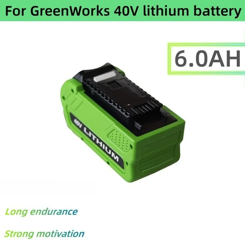 

Многофункциональный литиевый аккумулятор 6,0 мАч, 40 в, 6000 Ач, для GreenWorks 29472 29462, аккумулятор G-MAX Power Tool 29252 20202 22262 25312 L50