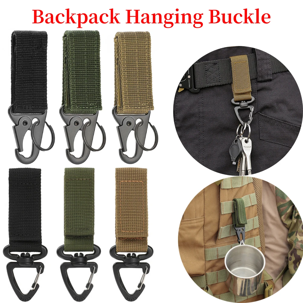 Outdoor Triangle Backpack Hanging Buckle 360-Degree Rotation D-Shaped Fastener Hook Carabiner Keychain Buckles Clip Carabiner Clips Keychain Carabiner Backpack Carabiner