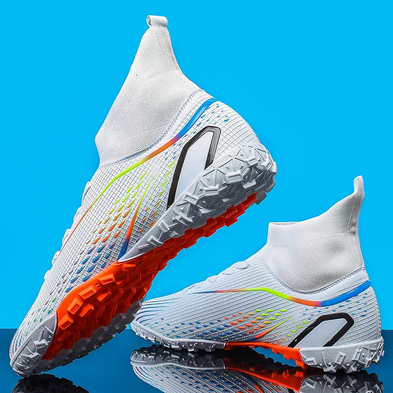 Professional Men's High Ankle Football Boots - Advanced Outdoor Soccer Cleats 2023 Edition