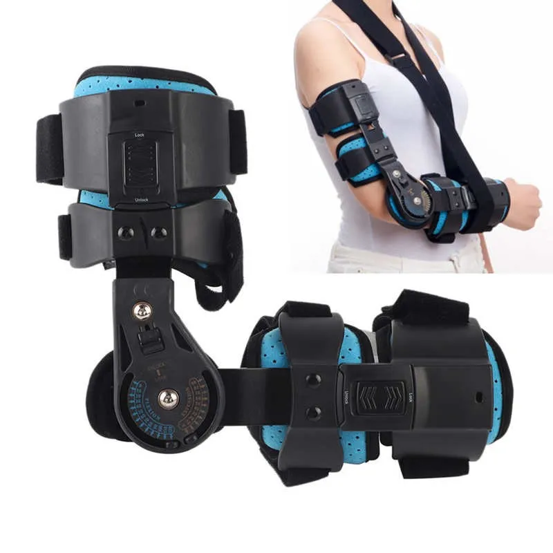 

Adjustable Elbow Brace Fixation Sling Orthosis Protector Fracture fixation Recovery Support for Right Arm Fixing Braces Supports