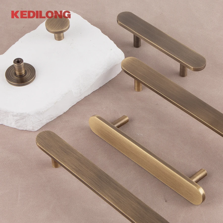 Antique Brass Long Cabinet Pull 4