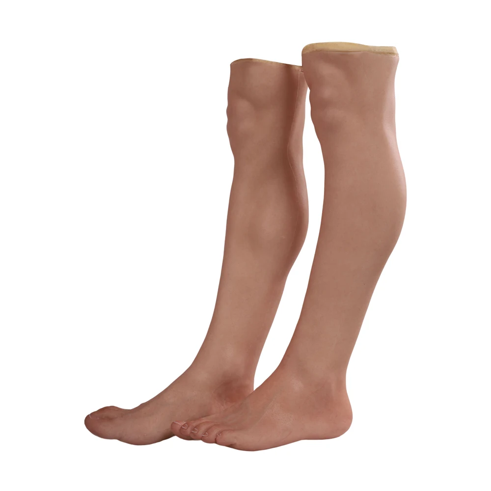 Tgirl Silicone Prosthetic Wearing Artificial Leg Foot Suit One or A Pair  for Cover Scars Foot cover - AliExpress