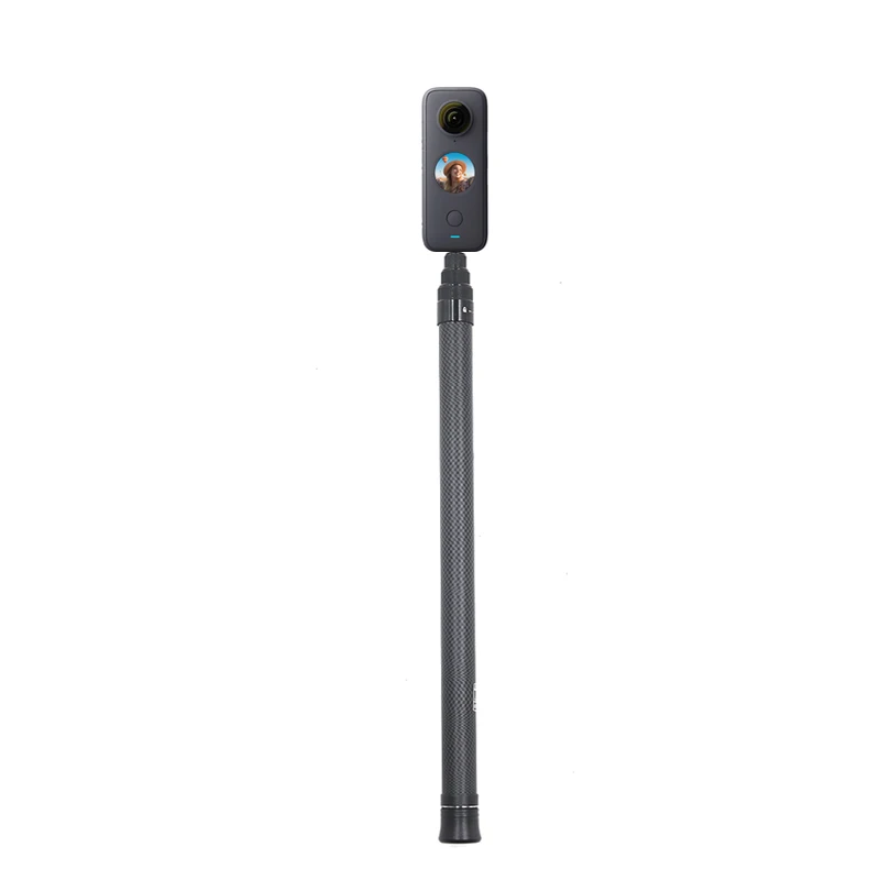 탄소 섬유 셀카봉 텔레스코픽 모노포드 홀더, 고프로, AKASO, DJI 포켓, 포켓 2, insta360, SJCAM 액션 카메라용, 1.5M, 3M