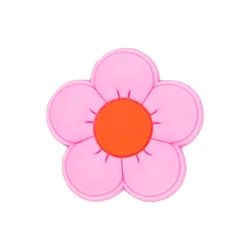 Charming Pink Balloon Dog and Paw Shoe Decoration Clip (005-38)