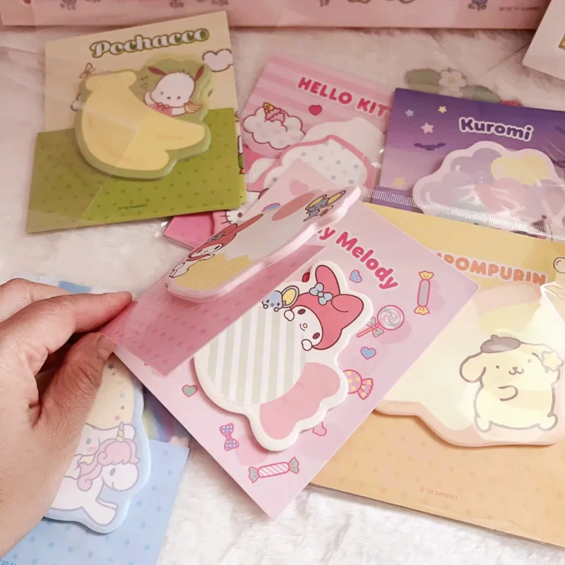 60 Pages Cute Cartoon Memo Pad Scrapbooking Journal Collage DIY Sticky Notes Student Leave Message Notepad Kawaii Stationery 3