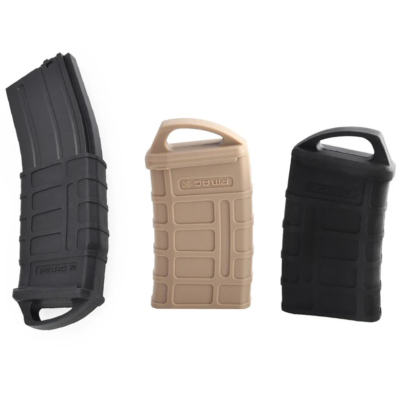 Tactical M4 M16 Fast Magazine Rubber Holster for 5.56 Mag Sleeve Pouch Anti-slip Cover Protective Airsoft Hunting Accessories magazine pouch ammo pouch airsoft accessory ammunition bag