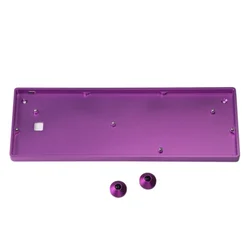 Premium Anodized Aluminum CNC Case for 60% Mechanical Gaming Keyboards (Purple)
