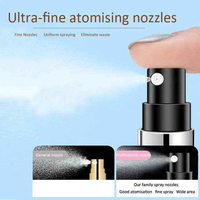 5/8ml Mini Portable Perfume Atomizer - Refillable Bottom-Filling Spray Bottle 5