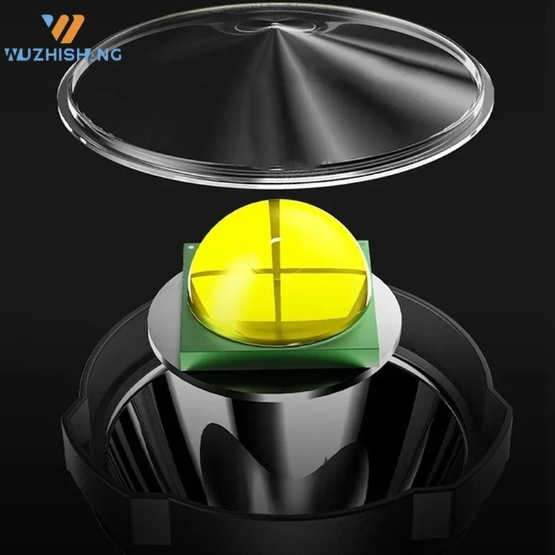 P90 Portable Powerful LED Flashlight Mountable Bracket Handheld Searchlight USB Rechargeable Spotlight Waterproof Torch Light board game portable flashlight portable spotlight