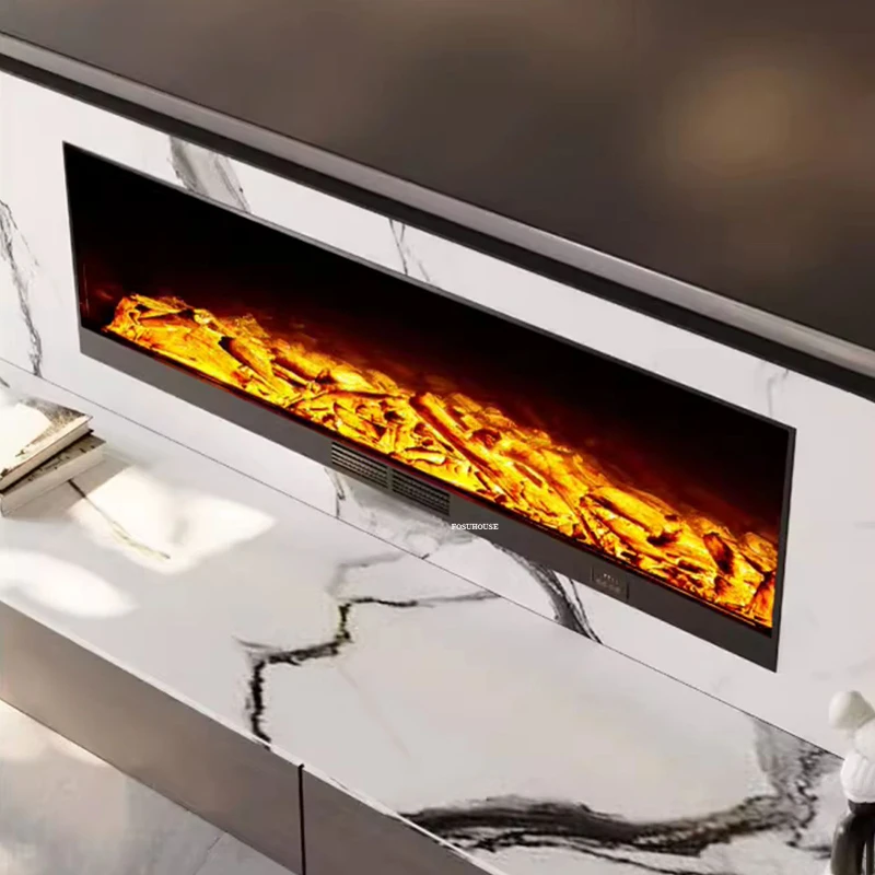 Creative Home Decor Fireplaces Villa Hotel Indoor Electronic Heating Heater Living Room Embedded Fake Flame Decorative Fireplace