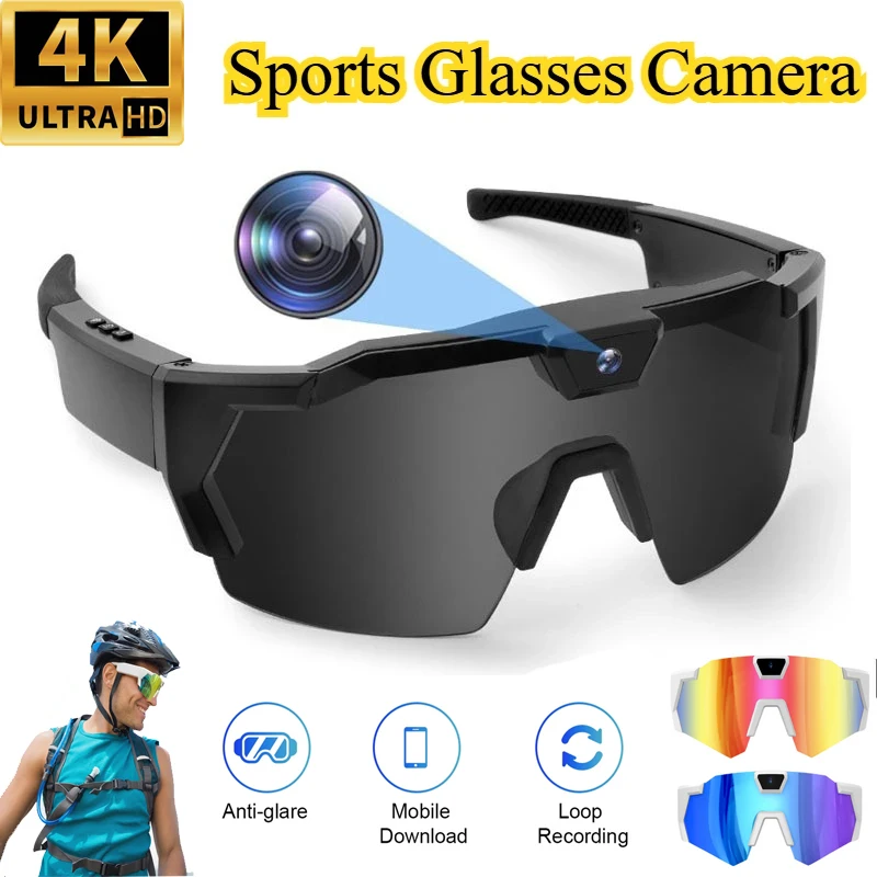 AI Intelligent Glasses Outdoor Cycling Windproof Eye Protection Skiing Glasses High-definition Camera Photography 2026