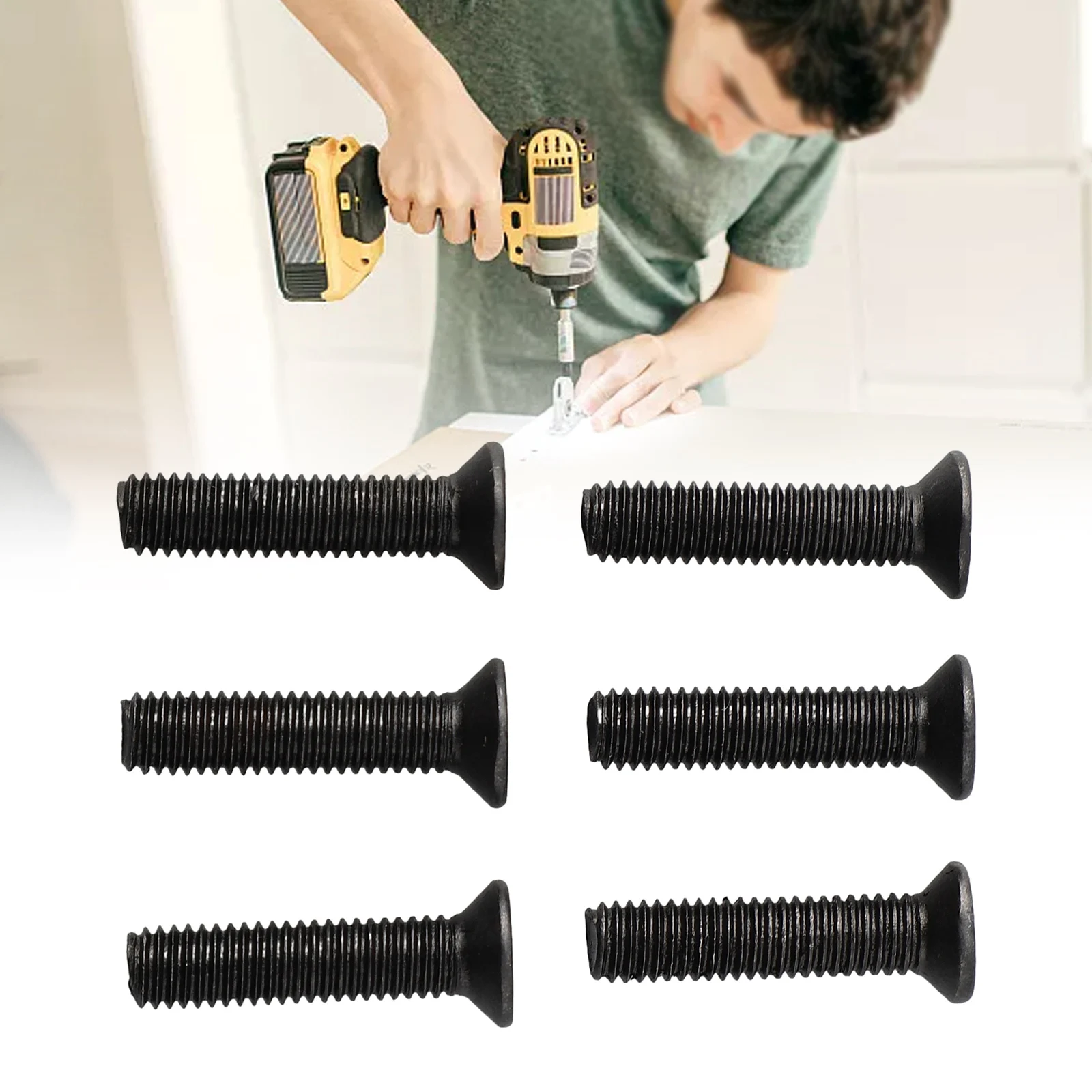 6/10Pcs Befestigungs Schraube M5/M6 22mm/25mm Linksgewinde Für UNF Bohrfutter schaft Adapter Power Werkzeug Ersatz Zubehör