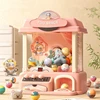 Mini Claw Arcade Crane Machine DIY Children Automatic Coin Operated Game Clip Twisted Egg Dolls Machines Kids Birthday Gift Toys 2