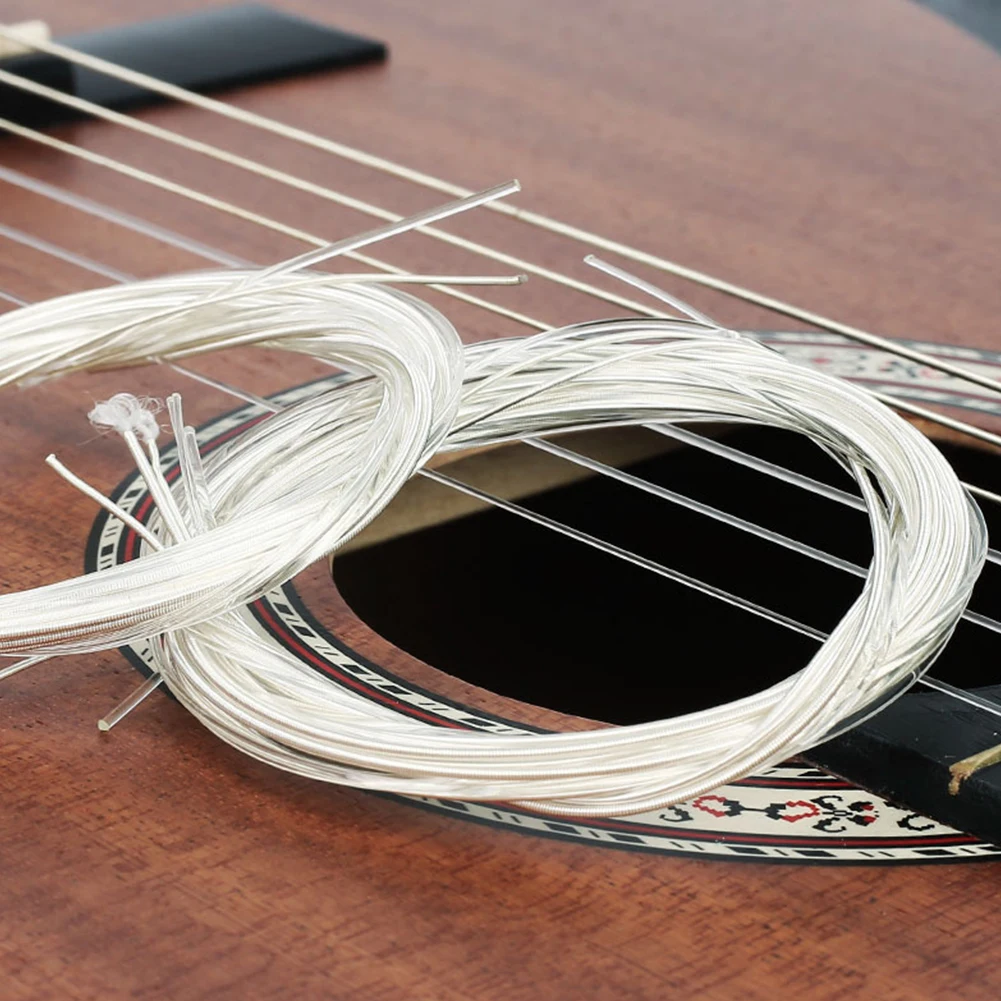 

6 Pcs/Set Nylon Classical Guitar Strings Metal Nylon String Replacement Music Instruments Guitar Accessories Normal Tension