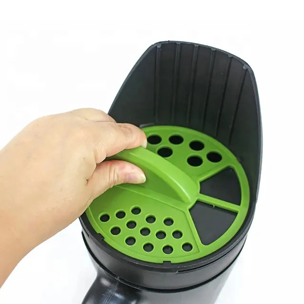 Handheld Seed Spreader Manual Lawn Seeder Adjustable Opening Sizes Lawn Fertilizer Spreader Seed Dispenser for Salt Ice Melt
