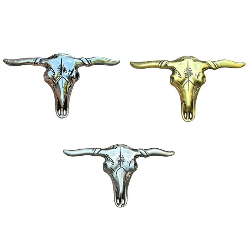 

2023 New Vintage Metal Bull Skull Shape Belt Buckle Delicate Belt Buckle DIY Waistband Accessories Western Cowboy Rock Style