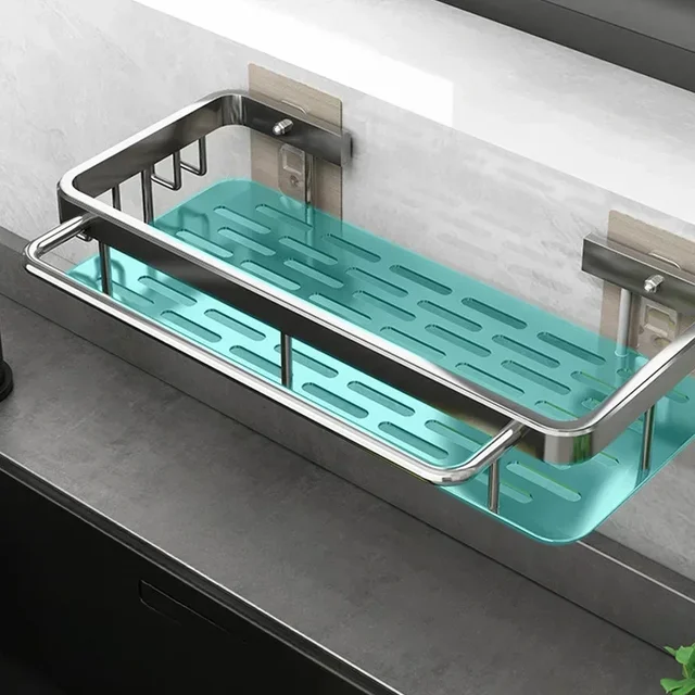 ถาดอ่างล้างจานอลูมิเนียมถ้วยดูดติดผนังท่อระบายน้ำจัดเก็บและองค์กรพร้อมชั้นวางอุปกรณ์เสริมพร้อมติดตั้งตู้ 5 ถาดอ่างล้างจานอลูมิเนียมถ้วยดูดติดผนังท่อระบายน้ำจัดเก็บและองค์กรพร้อมชั้นวางอุปกรณ์เสริมพร้อมติดตั้งตู้ 5