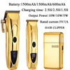 Professional Hair Clipper for Men, 1 Set T-blade Body Trimmer Electric Shavers Razor Set, Cordless Barber Clipper 3