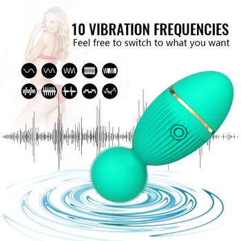 Mini AV Wand Vibrator,Ultra Soft Silicone Touch,Body-Safe Silicone,10 Mode Strong Vibration,Quiet,Secret,Rechargeable,Waterproof 3