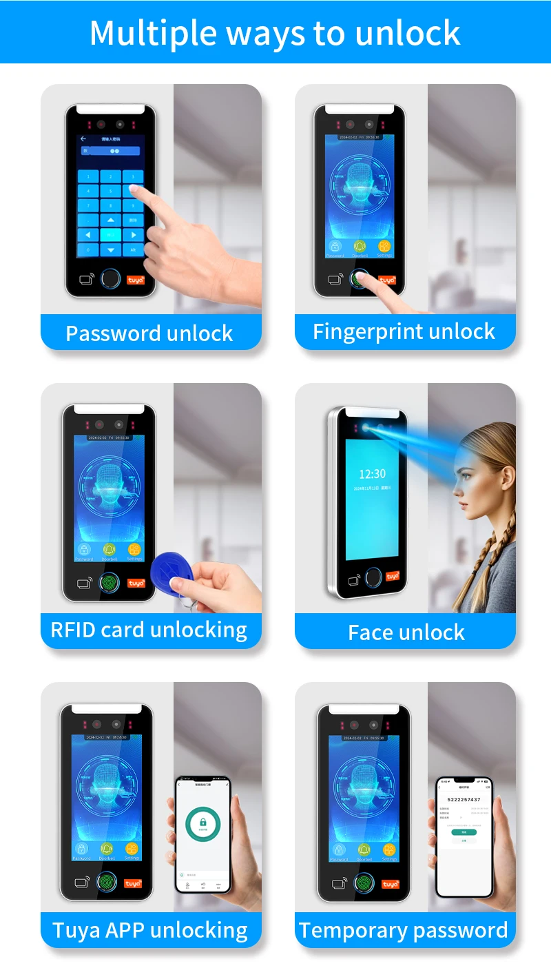 Dynamic facial recognition attendance access control machine face for security p