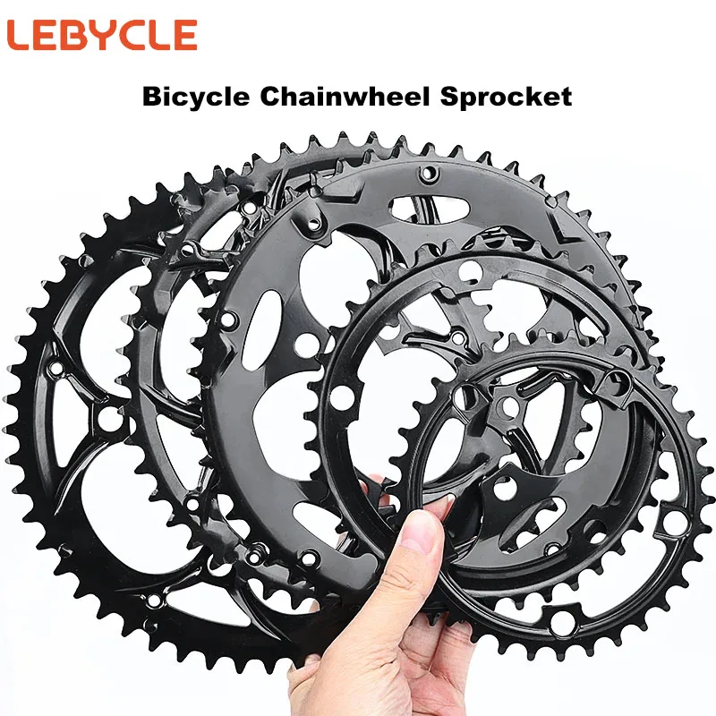 Lebycle Road bike Chain ring 130/110 BCD Round 34T 39T 50T 53T Bicycle Chainwheel Sprocket